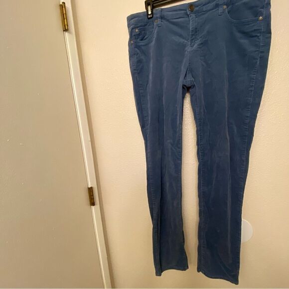 Kut From The Kloth Diana High Rise Skinny Corduroy Pants blue stretch plus 16 - Picture 2 of 14